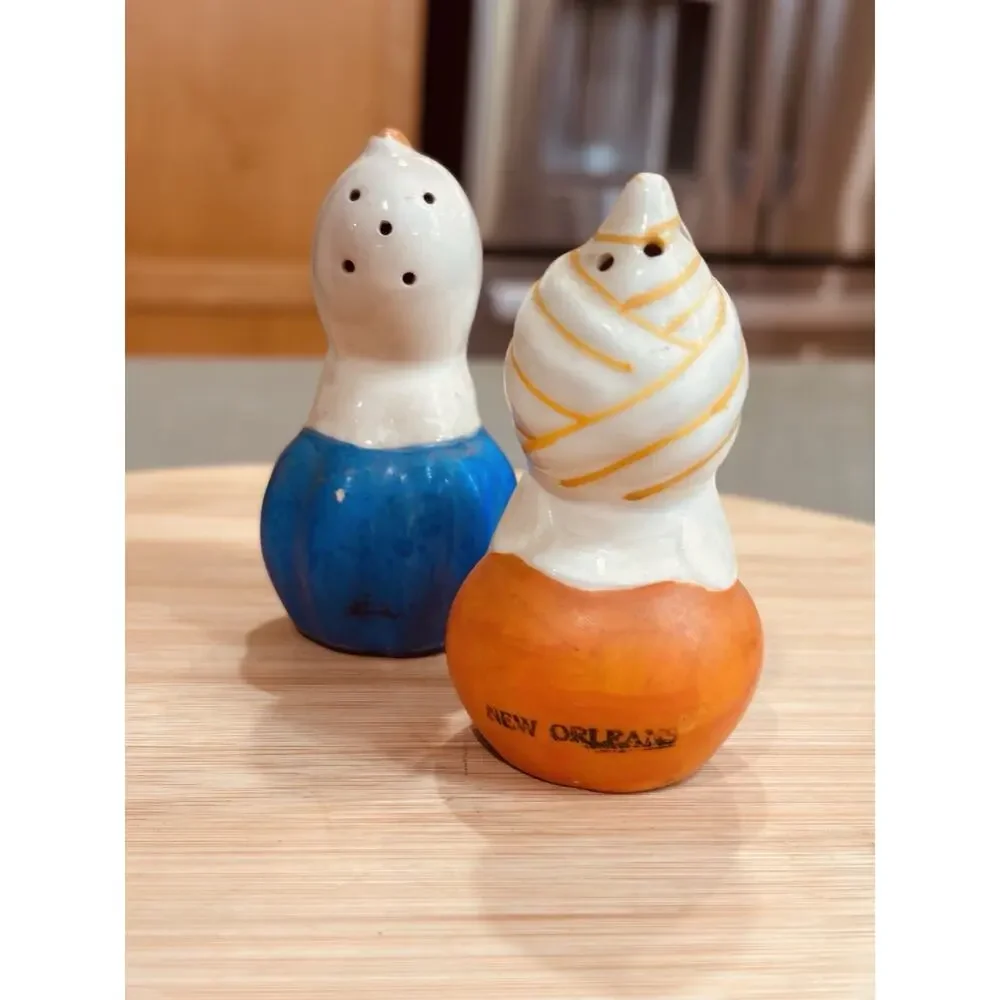 Vintage Japan New Orleans Souvenir Figural Swami Salt & Pepper Shakers